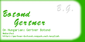 botond gertner business card